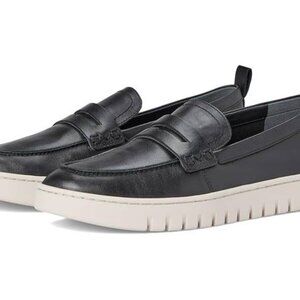 NEW Vionic Uptown Black Leather Penny Loafer Sneaker Women's Size 7.5